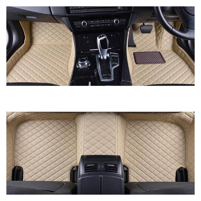 Autoteppiche RHD Für Qashqai Für J11 2014-2020 2021 2022 2023 Auto Innen Zubehör wasserdichte Fuß Matten Autofußmatten(RHD 3pcs beige) von QPRPWHZI