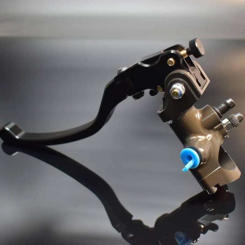 Universelle 17,5 mm Kolbenbrems -Hauptzylinderkupplung Aluminium kompatibel mit Motorrädern Oberpumpe(L master cylinder) von QPSJXN