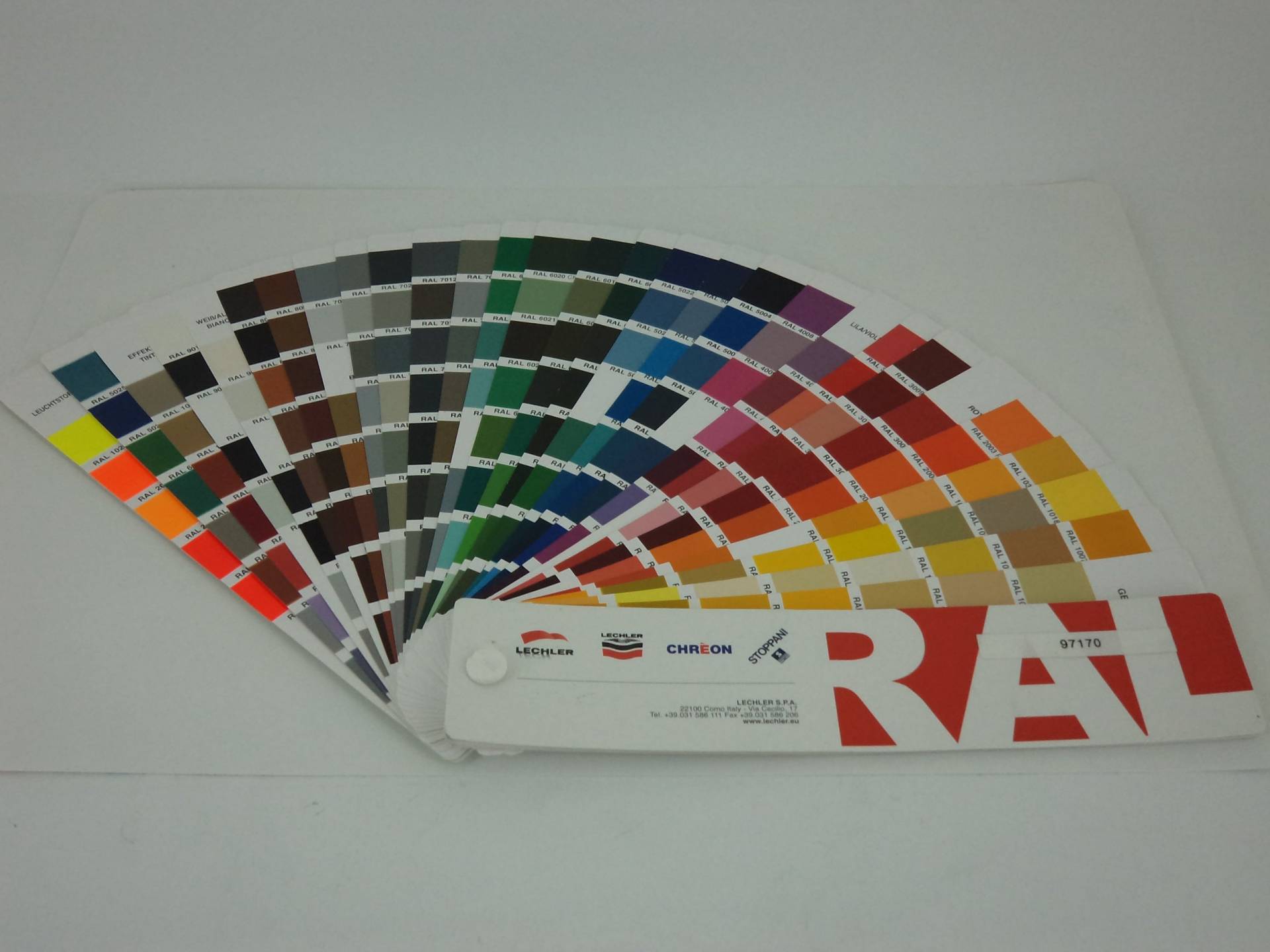 RAL Farbe Diagramm Chips/Stoffproben/Fan von QPaints