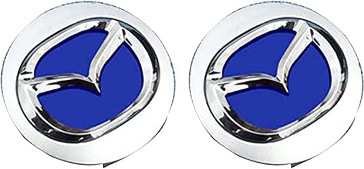 4 Stück Nabendeckel Radnabendeckel für Mazda CX3 CX4 CX5 Ma 6 Atenza Ma 3 Axela 60mm, Nabenkappen mit Logo Radnabenkappen, Wasserdicht Staubdicht Anti Rost Felgendeckel, Auto Accessoires von QQLADY