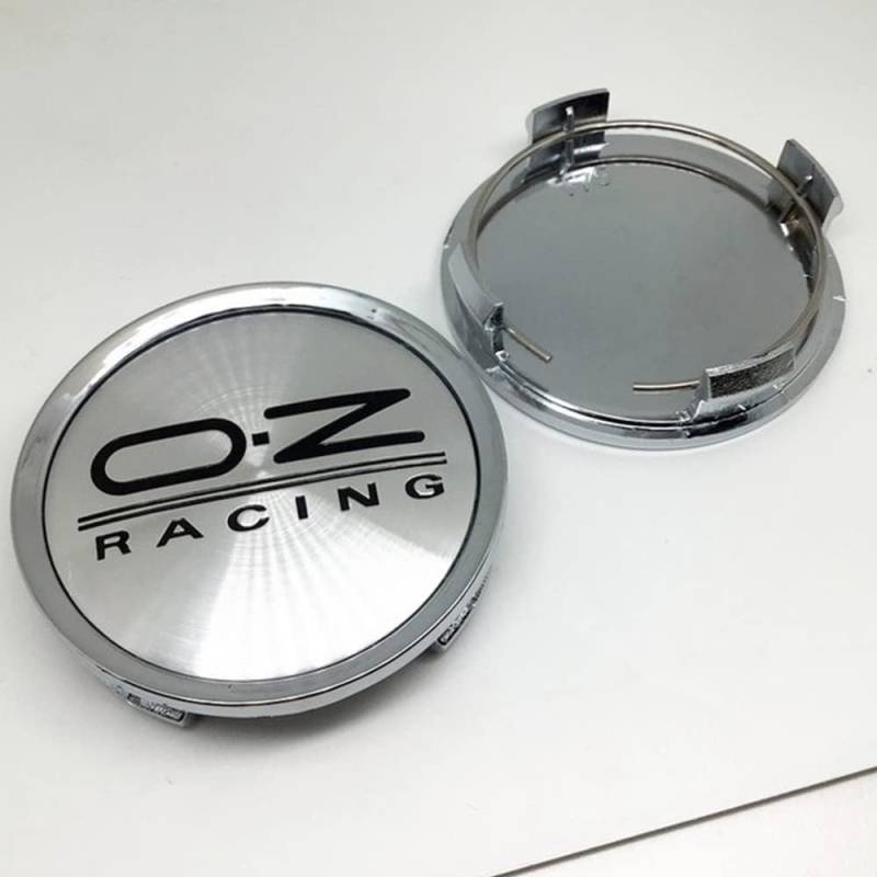 4 Stück Nabendeckel Radnabendeckel für OZ Racing 74mm, Nabenkappen mit Logo Radnabenkappen, Wasserdicht Staubdicht Anti Rost Felgendeckel, Auto Accessoires,B von QQLADY