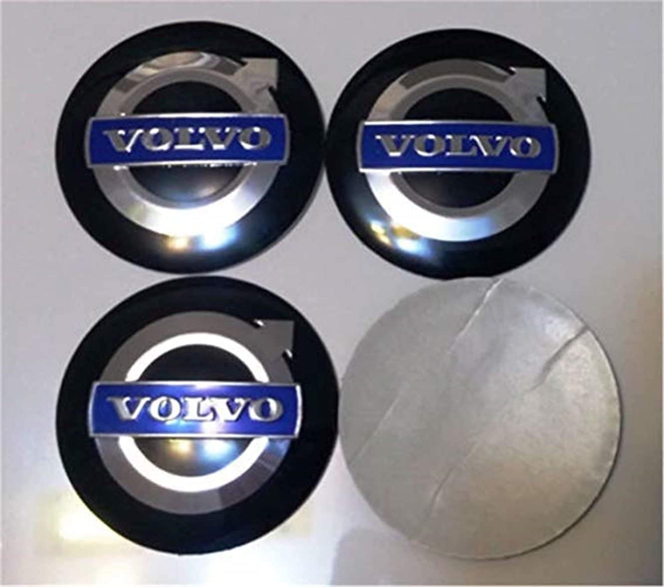 4 Stück Nabendeckel Radnabendeckel für Volvo 56mm, Nabenkappen mit Logo Radnabenkappen, Wasserdicht Staubdicht Anti Rost Felgendeckel, Auto Accessoires von QQLADY