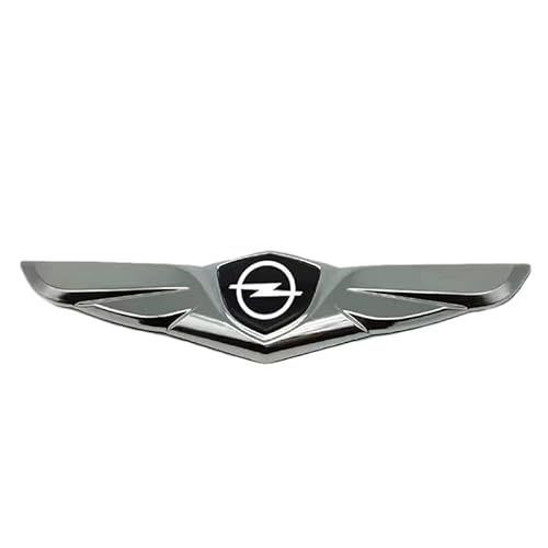 Auto Emblem für Opel Astra K, Logo Badge Aufkleber Front Motorhaube Kofferraum Heckklappen Metall Etikett Replacement Auto Zubehör,B von QQLADY