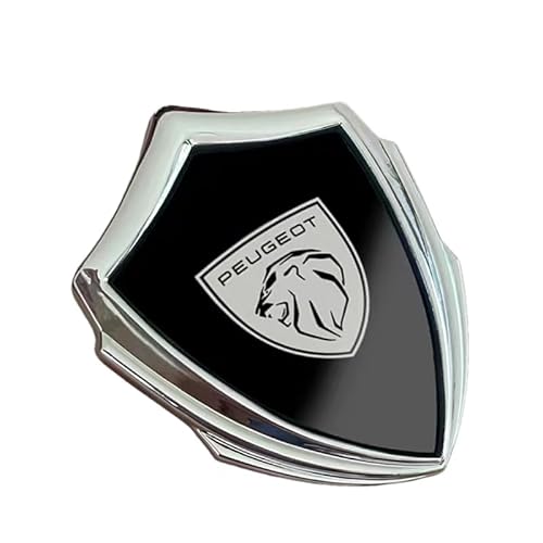 Auto Emblem für Peugeot 5008, Logo Badge Aufkleber Front Motorhaube Kofferraum Heckklappen Metall Etikett Replacement Auto Zubehör,D von QQLADY