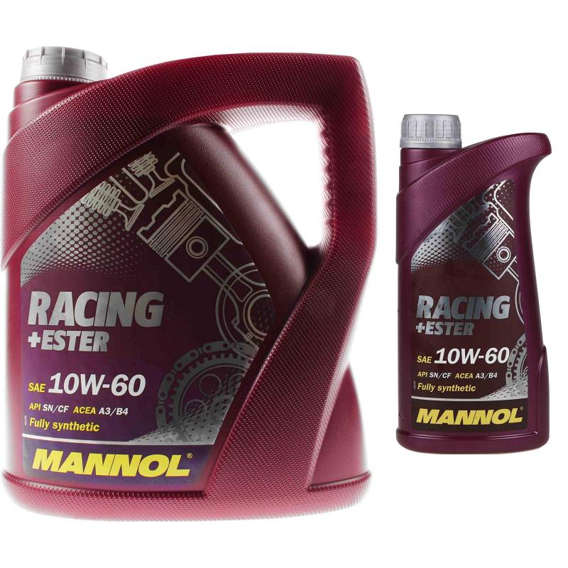 5 Liter OriginalMANNOL Motoröl SAE 10W-60 RACING+ESTER Engine Oil Öl von Diederichs