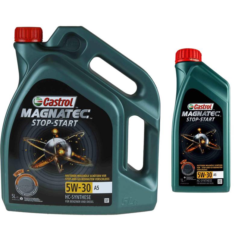 6 Liter Original Castrol Motoröl Magnatec Stop-Start 5W-30 A5 Motorenöl von QR-PARTS