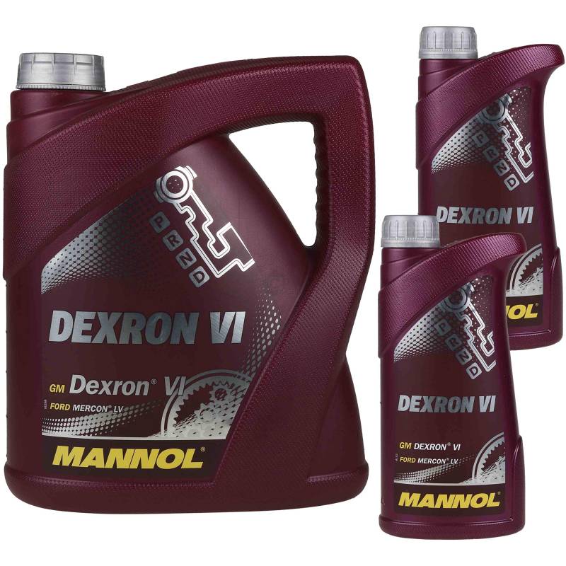 6 Liter Original MANNOL Getriebeöl Dexron VI Gear Oil Automatikgetriebeöl von Diederichs