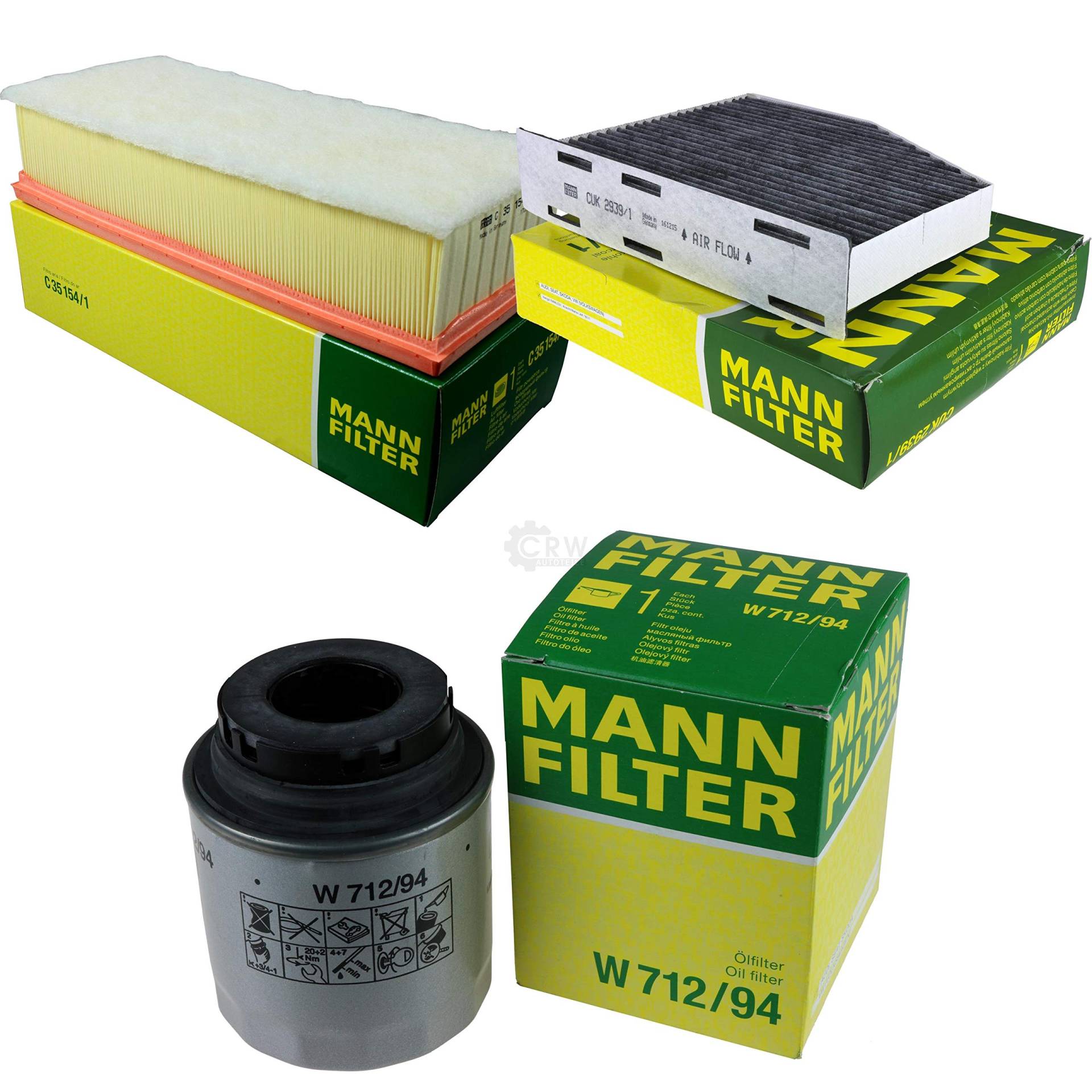 MANN-FILTER Inspektions Set Inspektionspaket Innenraumfilter Luftfilter Ölfilter von Diederichs