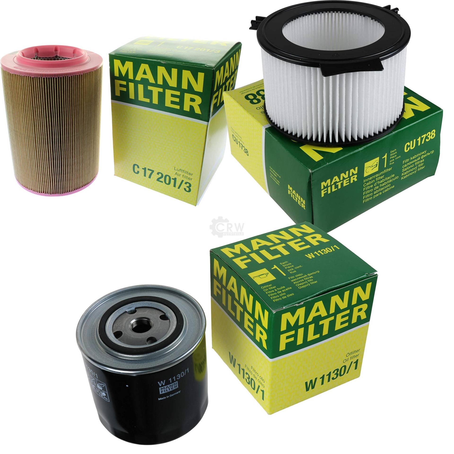 MANN-FILTER Inspektions Set Inspektionspaket Innenraumfilter Luftfilter Ölfilter von QR-PARTS