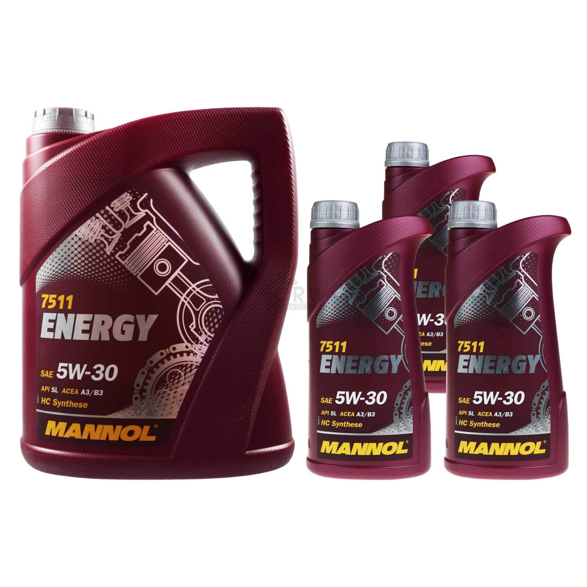 QR-PARTS 69989301 8 Liter Original MANNOL Motoröl Energy 5W-30 API SL Engine Oil Öl von Diederichs