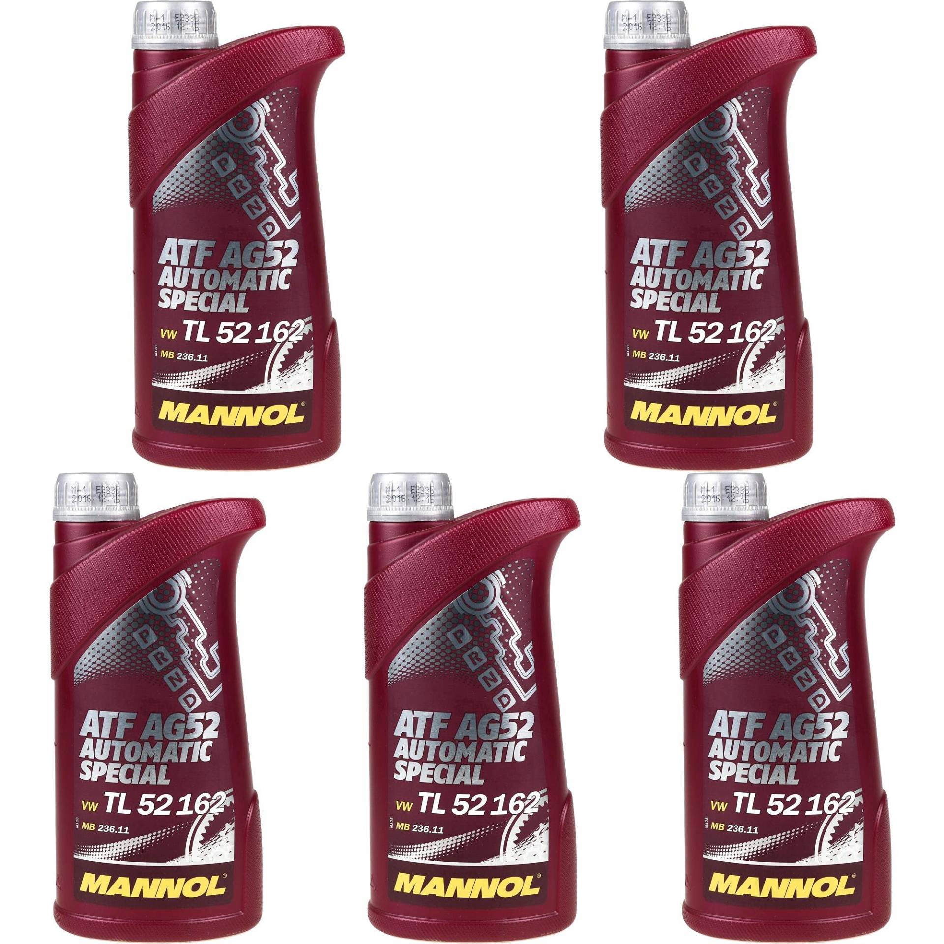 QR-Parts Set 85448132 MN8211-1 5x1 Liter Original MANNOL Automatikgetriebeöl ATF AG52 Automatic Special von Diederichs