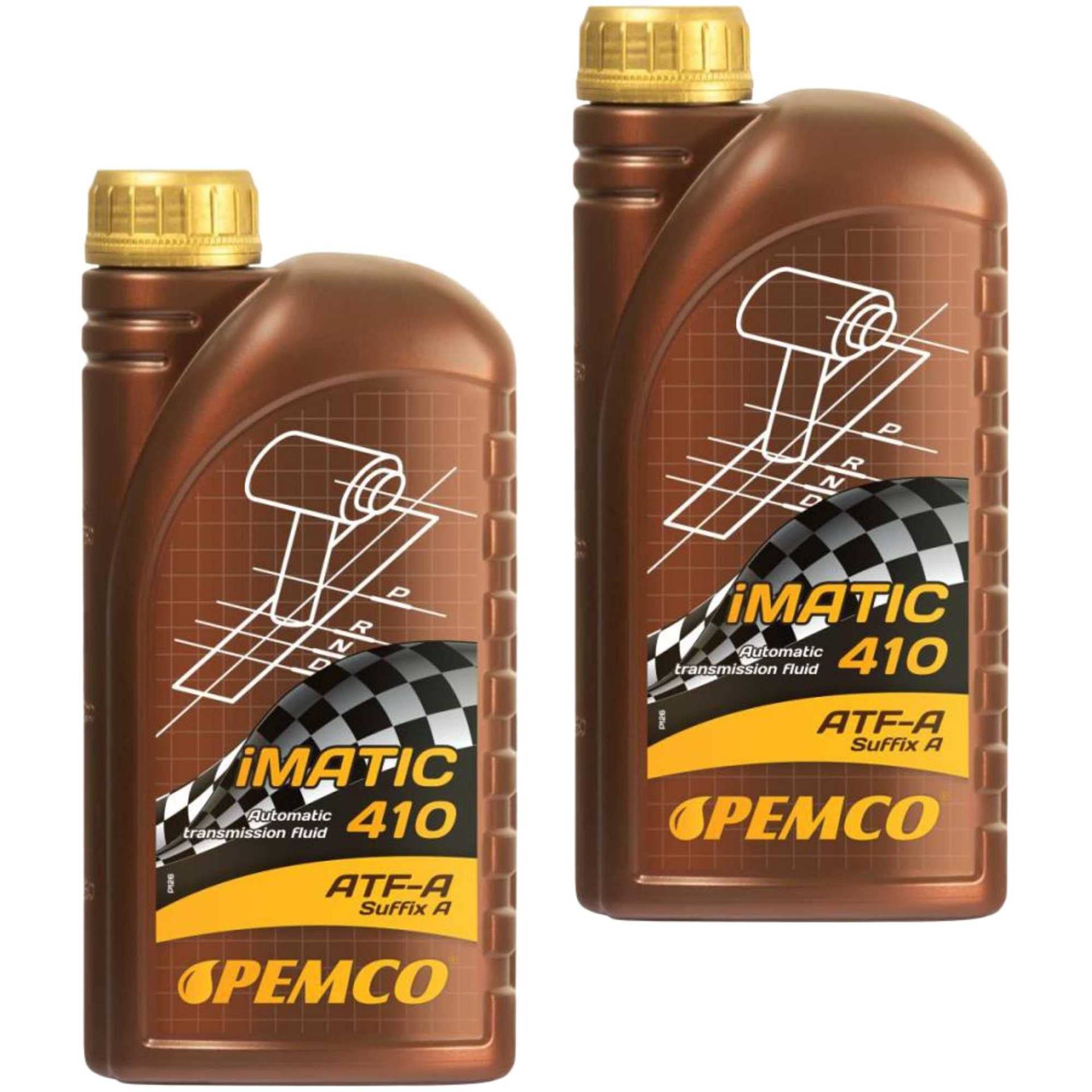 QR-Parts Set 85470872 PM0410-1 2x PEMCO 1 Liter iMATIC 410 ATF-A Automatikgetriebeöl Getriebeöl von Diederichs