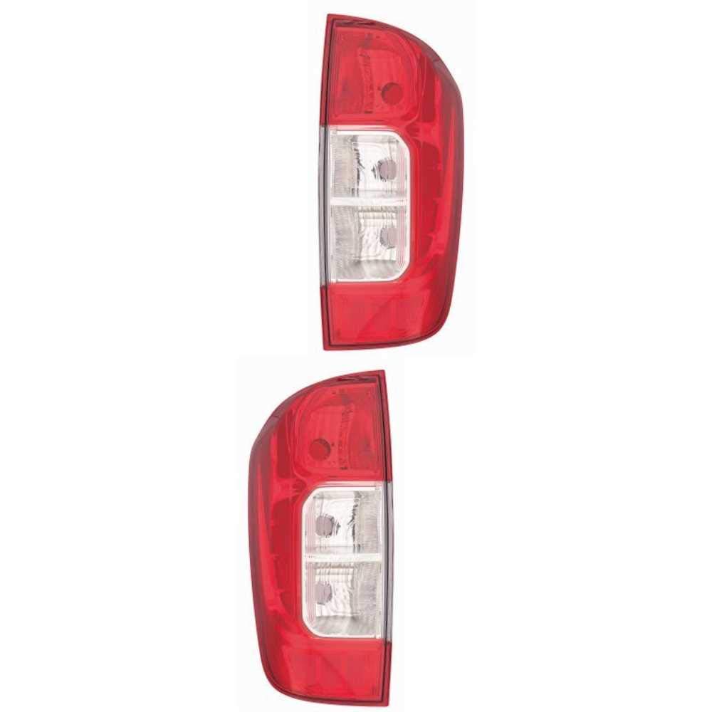 Rückleuchte Heckleuchte Set links & rechts P21/5W PY21W P21W ohne Glühlampe für Model NP300 Navara Pick-up D23 von QR-PARTS