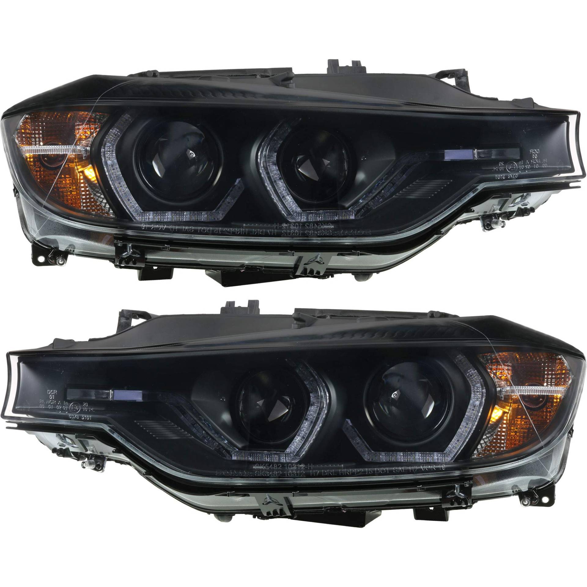 QR-PARTS Scheinwerfer Set 3D Angel Eyes für 3er F30 F31 Baujahr 11-15 Limousine Touring von Diederichs