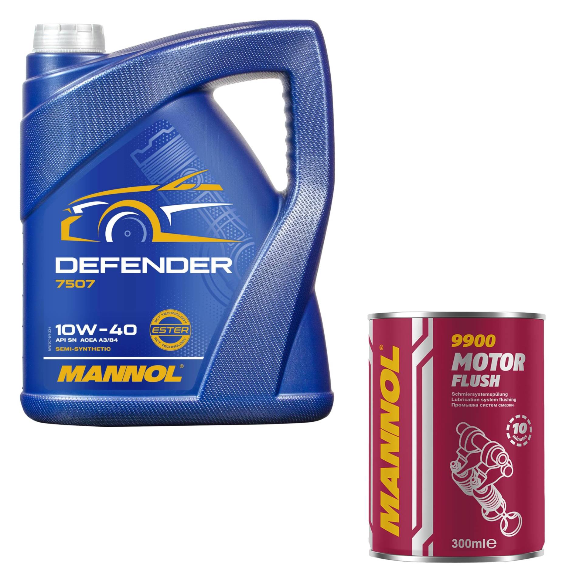 5L MANNOLDefender 10W-40 API SL/CF Öl Motoröl MN7507-5 Motorspülung Motor Flush von Diederichs