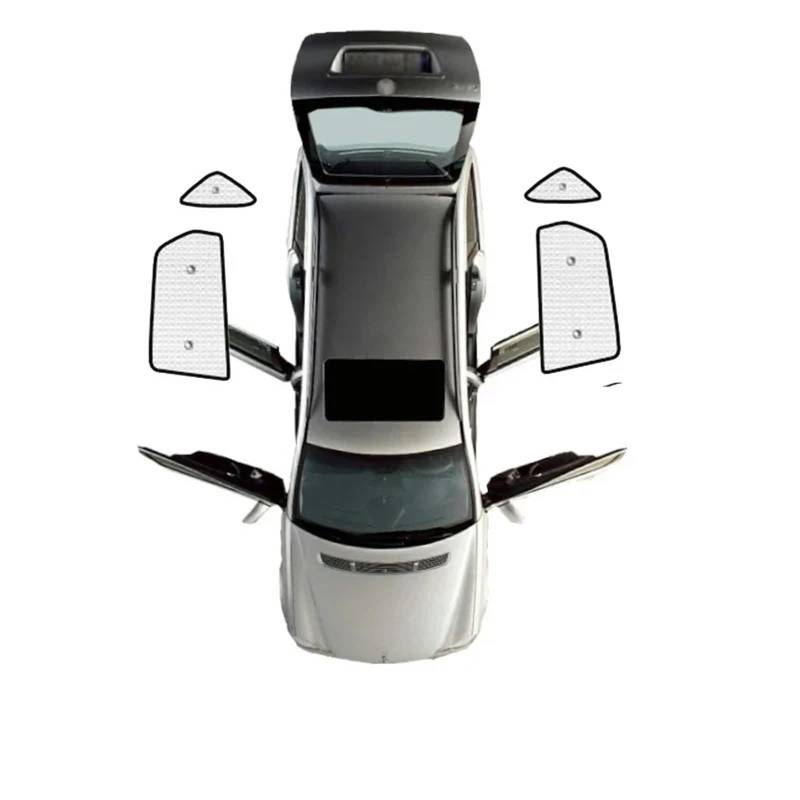 Auto Fenster Sonnenschutz Für Hyundai Für Tucson L NX4 LWB 2022 2023 2024 Windschutzscheibenvisier Fensterschattierung Anti-UV-Sonnenschutzabdeckung Auto-Sonnenschutz Sonnenblende Auto(Rear Windows) von QRDKKL