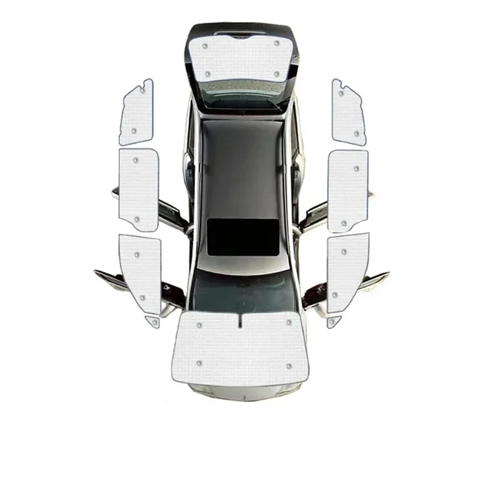 Auto Fenster Sonnenschutz Für Toyota Für Sienna XL40 XL30 2011~2020 LC150 FJ150 Autofenstervisier Windschutzscheibe Sonnenschutzabdeckungen Anti-UV-Sonnenschirme Sonnenblende Auto(All Sunshades) von QRDKKL