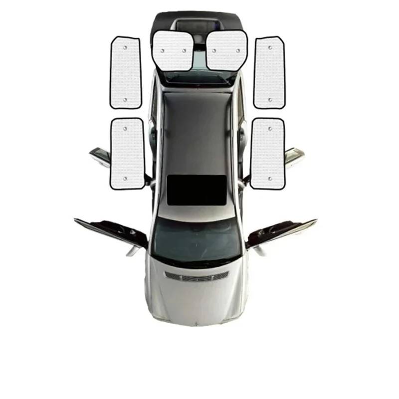 Auto Fenster Sonnenschutz Für Transit Für Custom 2012-2017 2018 2019 2020 2021 Sonnenschutz Windschutzscheibe Fenster Sonnenschutz Auto Volle Abdeckung Visier Sonnenblende Auto(Rear Sunshades) von QRDKKL