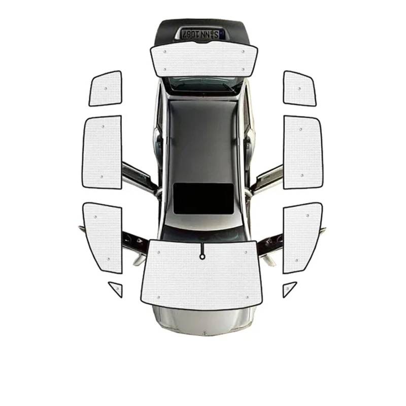 Auto Fenster Sonnenschutz Für VW Für Touran 2004 1T MK1 2003~2015 Sonnenblende Anti-UV Seitenfenster Sonnenschutz Auto Windschutzscheibe Sonnenschirm Sonnenblende Auto(All Sunshades) von QRDKKL