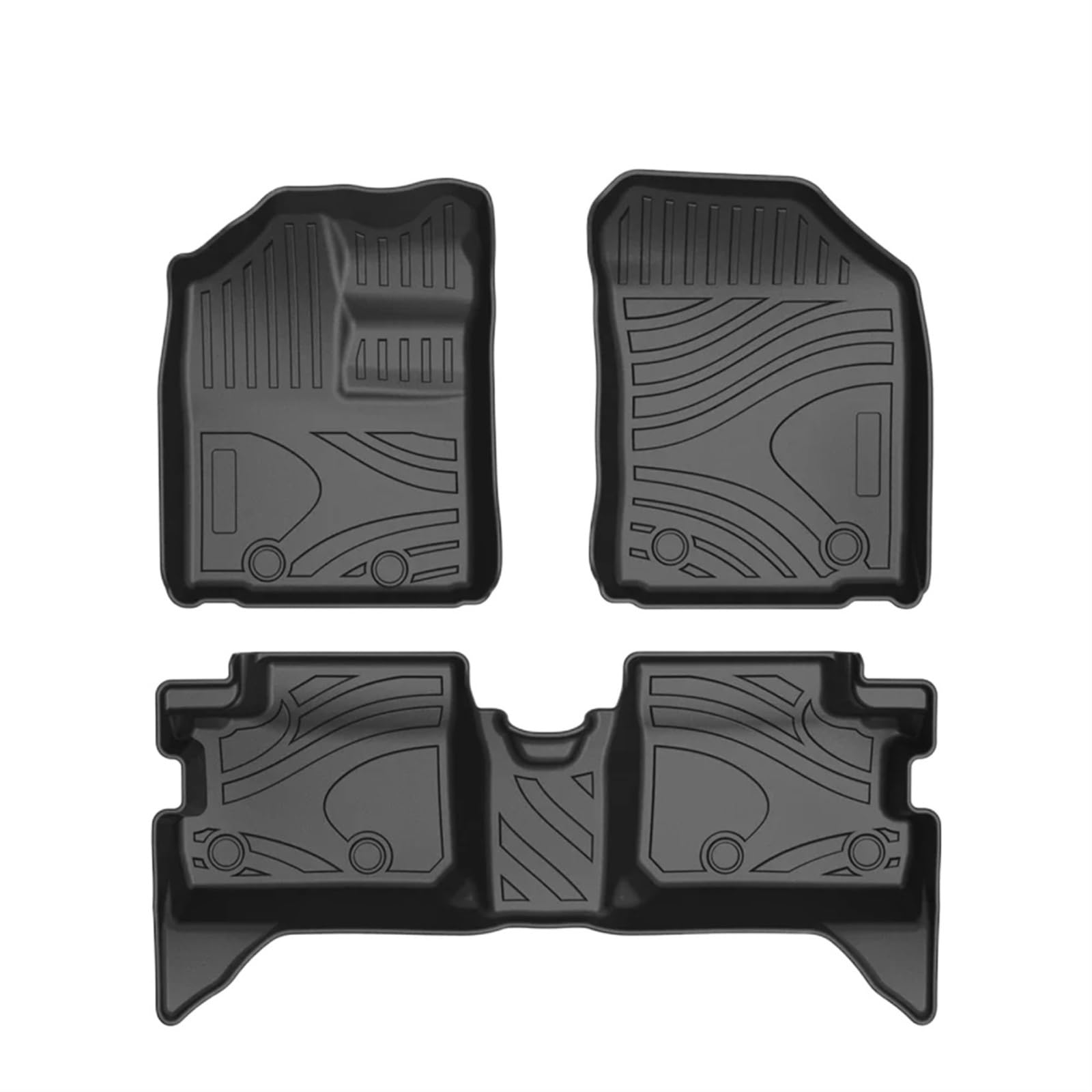 Autoteppiche Für Toyota Für WIGO LHD RHD 2015-2019 Auto-Fußmatten Allwetter-Fußmatten Geruchlose Pad-Tablettmatte Innenzubehör Auto Fußmatten(RHD 15-19) von QRDKKL