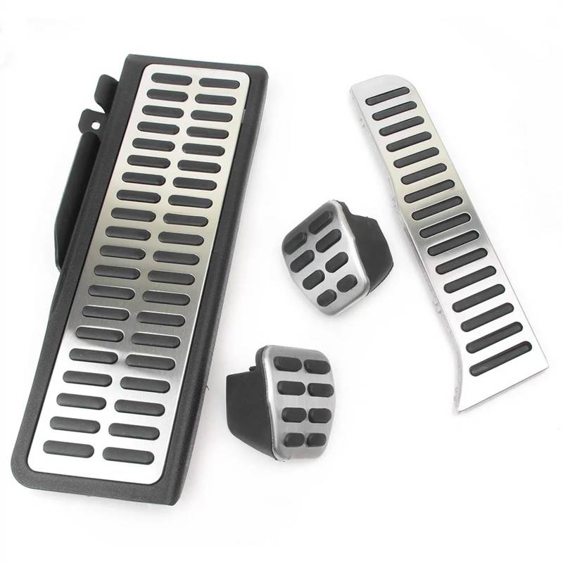 Pedalkappen Für VW Für Golf 5 6 MK6 2007 2008 2009 2010 2011 2012 Für Jetta MK5 2009 2010 2011 4 Stück MT Auto Bremse Cluth Accelerator Fuß Rest Pedal Pedalabdeckung von QRDKKL