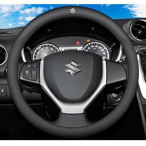Auto Lenkradbezug, für Suzuki Swift 2017-2024 Lenkradhülle Anti Rutsch Steering Wheel Cover Gemütliche Atmungsaktive Lenkradschoner,B von QREDTA