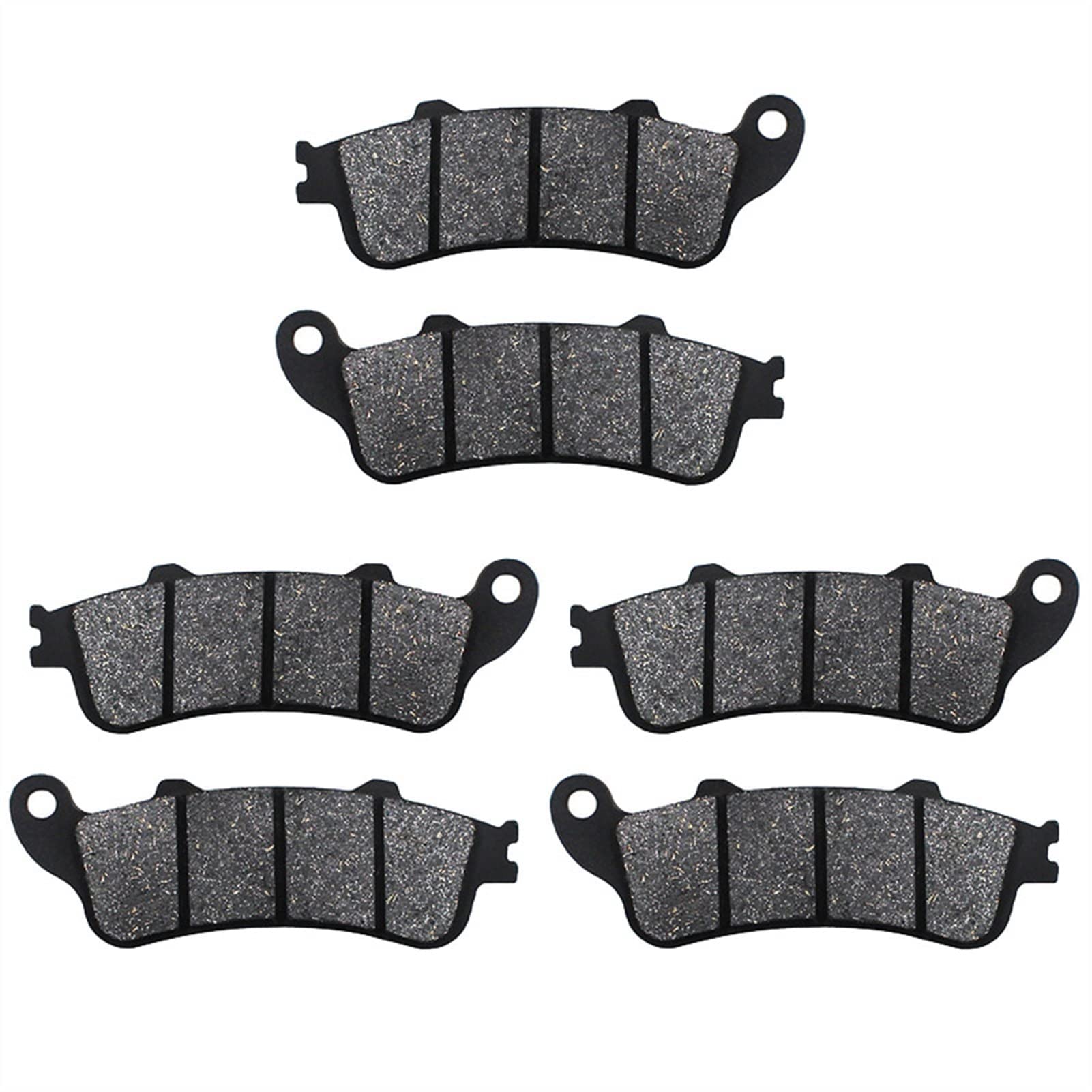 QRMZJF 3 Paar Motorrad-Bremsbeläge vorn und hinten, for NT650 VFR800 XL1000 CB1100 SF X11 CBR1100 ST1100 GL1800 NRX1800 VTX1800 Motorcycle Brake Pads(3 Pairs) von QRMZJF