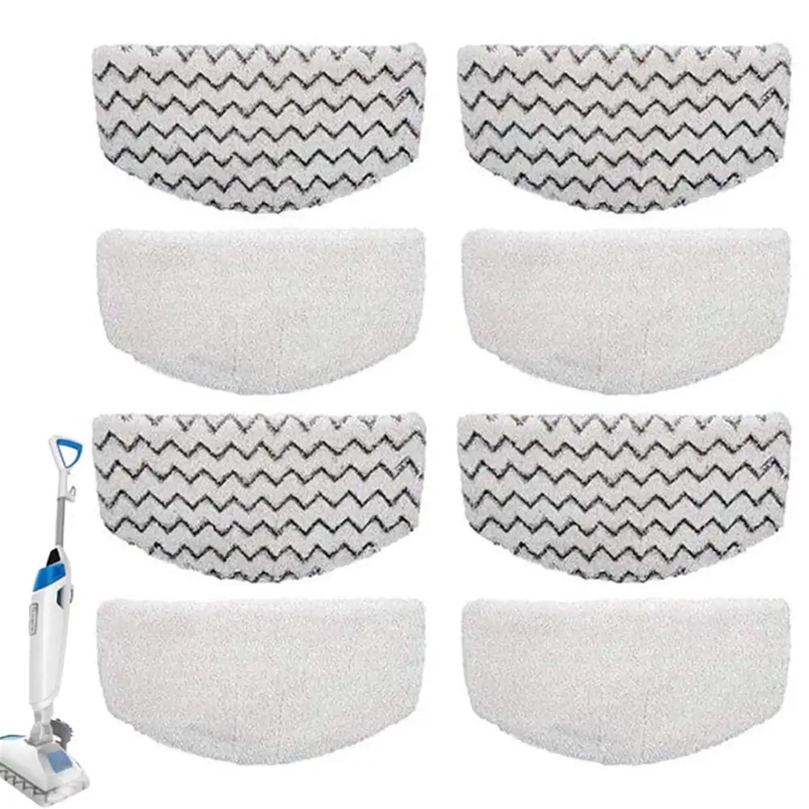 QRMZJF 8 Stück Steam Mop Pads, for Bissell, for Powerfresh Steam Cleaner Mop 1940 1806 1544 1440 2075A Ersatz Staubsauger-Wischtuch von QRMZJF