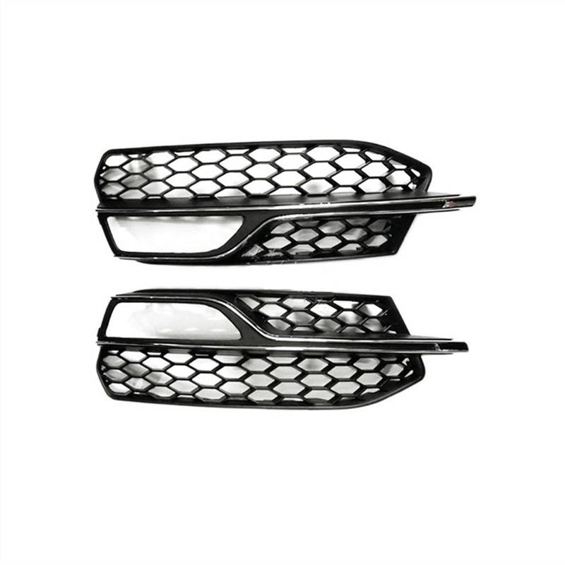 QRMZJF Auto Links Rechts Vorne Stoßstange Nebel Licht Kühlergrill Grill Abdeckung, for Audi, for A3 for S3 2014 2015 2016 2017 8V3807681 8V3807682 Nebelscheinwerfergitter(A Pair 2) von QRMZJF