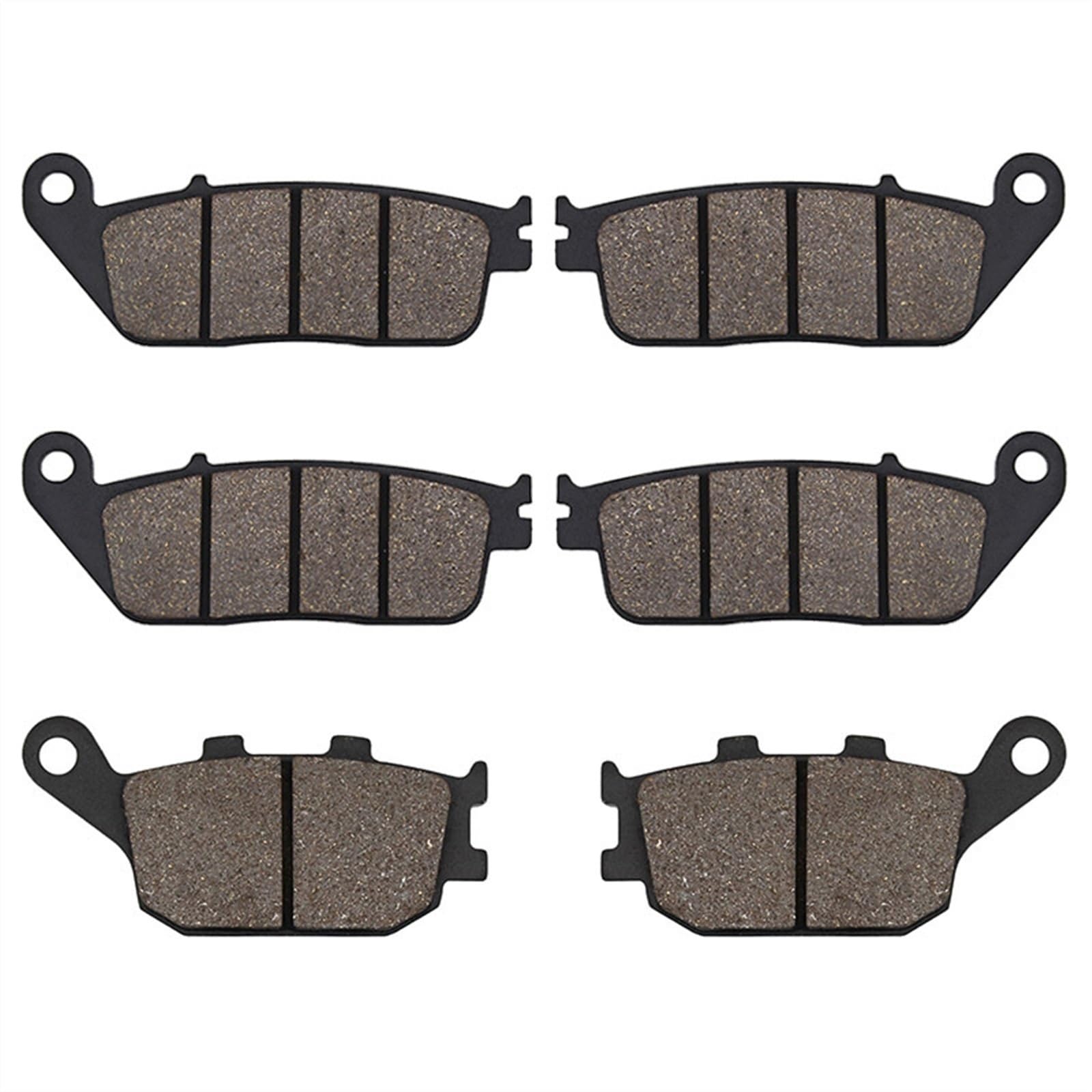 QRMZJF Bremsbeläge vorn und hinten, for 599 CB600 CB600F Hornet CBF600 CBF 600 CBR600 CBR 600 F3 CB 750 Seven Fifty CBF1000 1992-2011 Motorcycle Brake Pads(Front and Rear) von QRMZJF