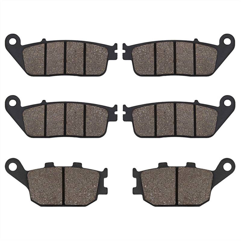 QRMZJF Bremsbeläge vorn und hinten, for 599 CB600 CB600F Hornet CBF600 CBF 600 CBR600 CBR 600 F3 CB 750 Seven Fifty CBF1000 1992-2011 Motorcycle Brake Pads(Front and Rear) von QRMZJF