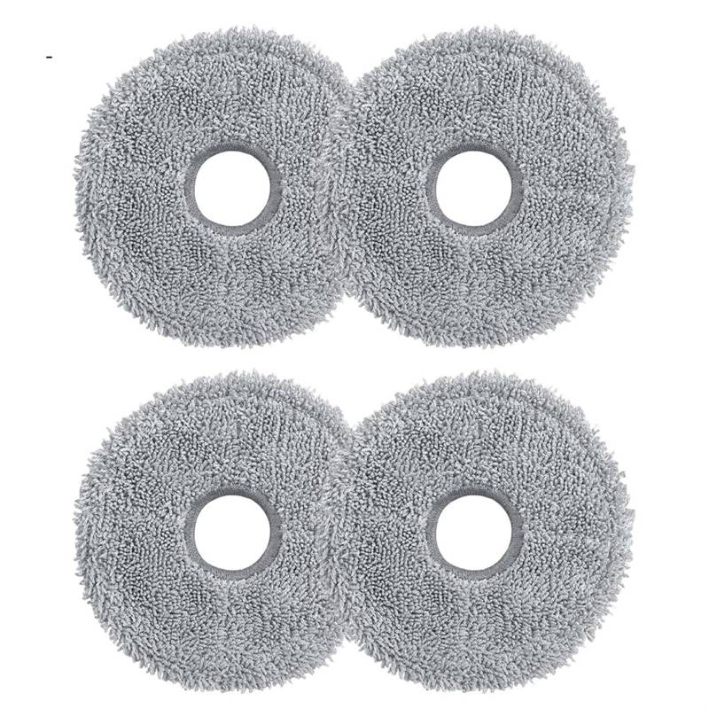 QRMZJF Ersatzteile Staubsaugerzubehör Reinigungstuch, for Cecotec, for 11090 Trocken- und Nasseinsatz Mopptücher Pad Bodenreinigung Staubsauger-Wischtuch(4pcs) von QRMZJF