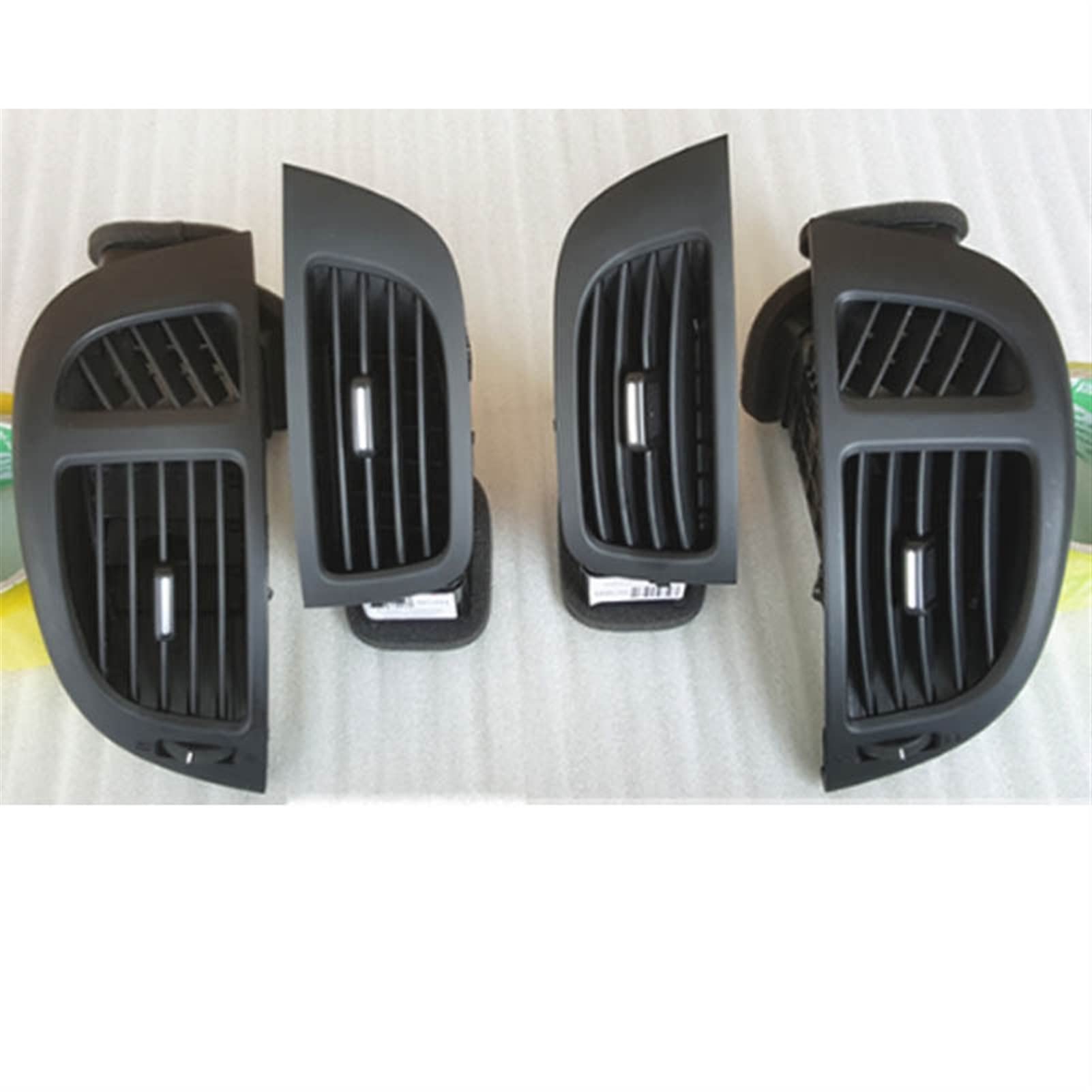 QRMZJF LHD Vordere Reihe Wind Links Mitte Rechts Klimaanlage Vent Grill Outlet Panel Mit Chrom Platte, for Kia, for Forte Auto-Klimaanlagen-Entlüftungsgitter(A Set) von QRMZJF