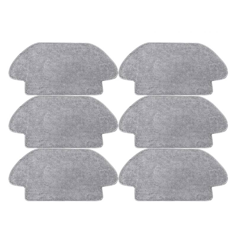 QRMZJF Mopptuch, for Xiaomi, for Mijia Mop Pro STYJ02YM 3C Viomi V2 Pro V3 Kehrroboter Staubsauger Reinigung Ersatz Ersatzteile Staubsauger-Wischtuch(Wet rag-6pcs) von QRMZJF