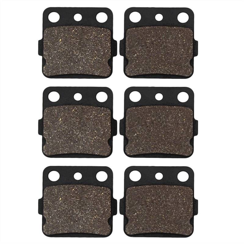 QRMZJF Motorrad-Bremsbeläge vorne und hinten, for ATC200 ATC 200 1986 1987 ATC250 ATC 250 1983 1984 ATV Motorcycle Brake Pads(3pcs) von QRMZJF