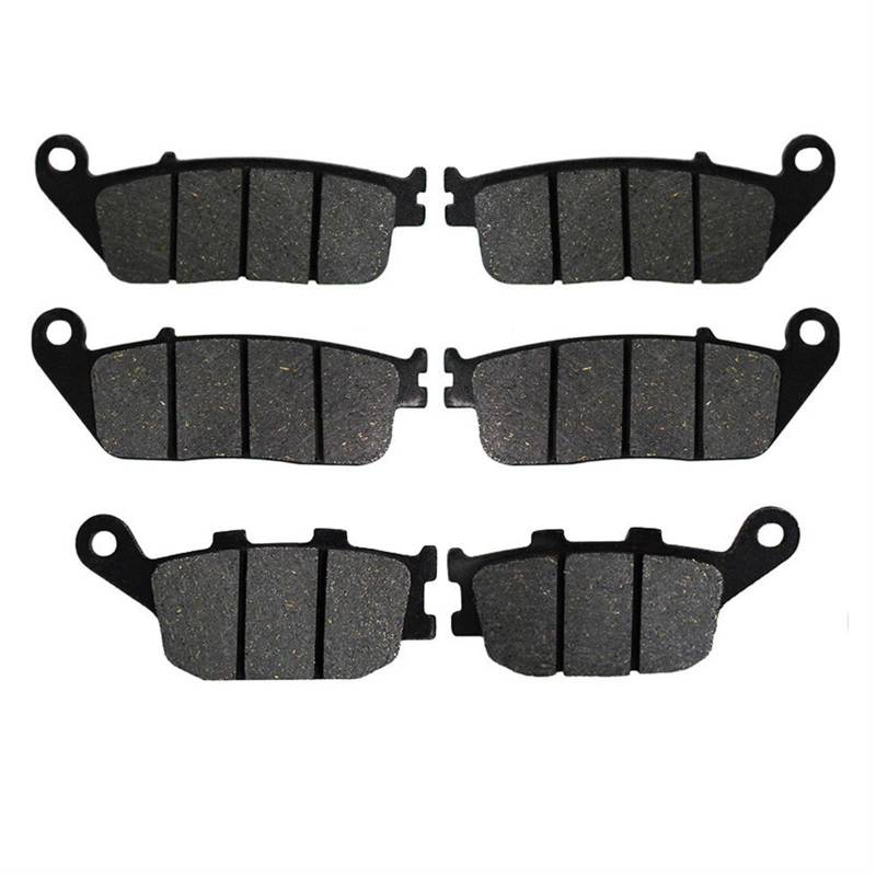 QRMZJF Motorrad-Bremsbeläge vorne und hinten, for CB600F CB 600F CB 600 F F3 F4 2004 2006 CB600 CB 600 Hornet Ohne ABS 2000-2012 Motorcycle Brake Pads(Front and Rear) von QRMZJF