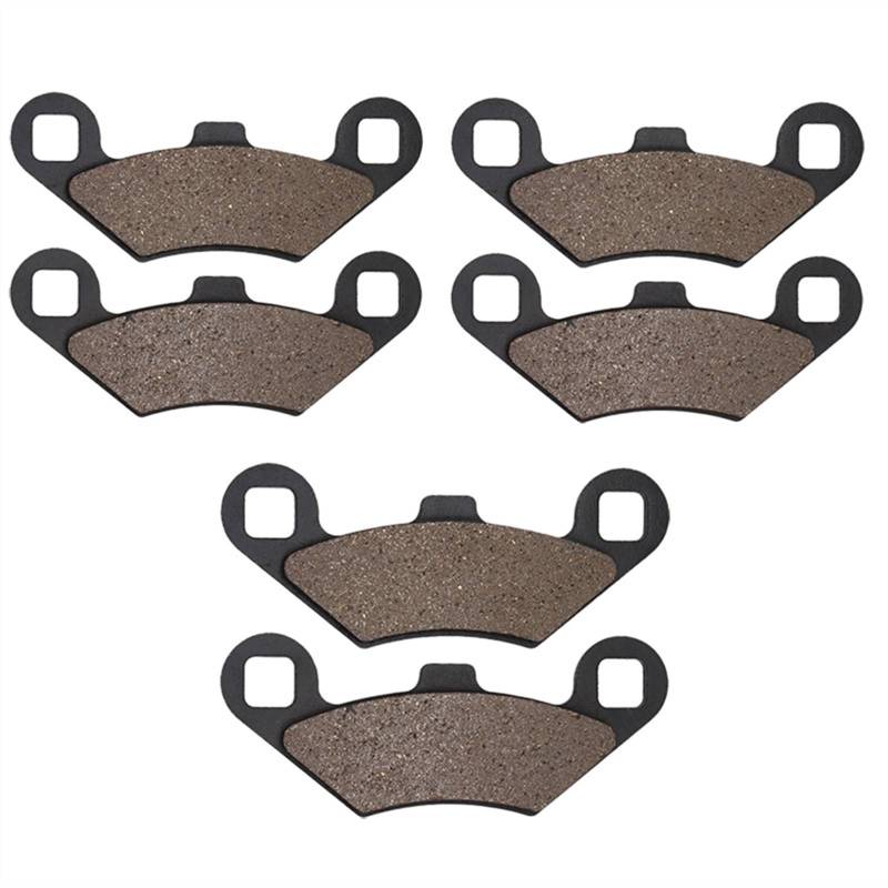 QRMZJF Motorrad-Bremsbeläge vorne und hinten, for Polaris, 500 Outlaw 500 2006-2007 Motorcycle Brake Pads(3pairs) von QRMZJF