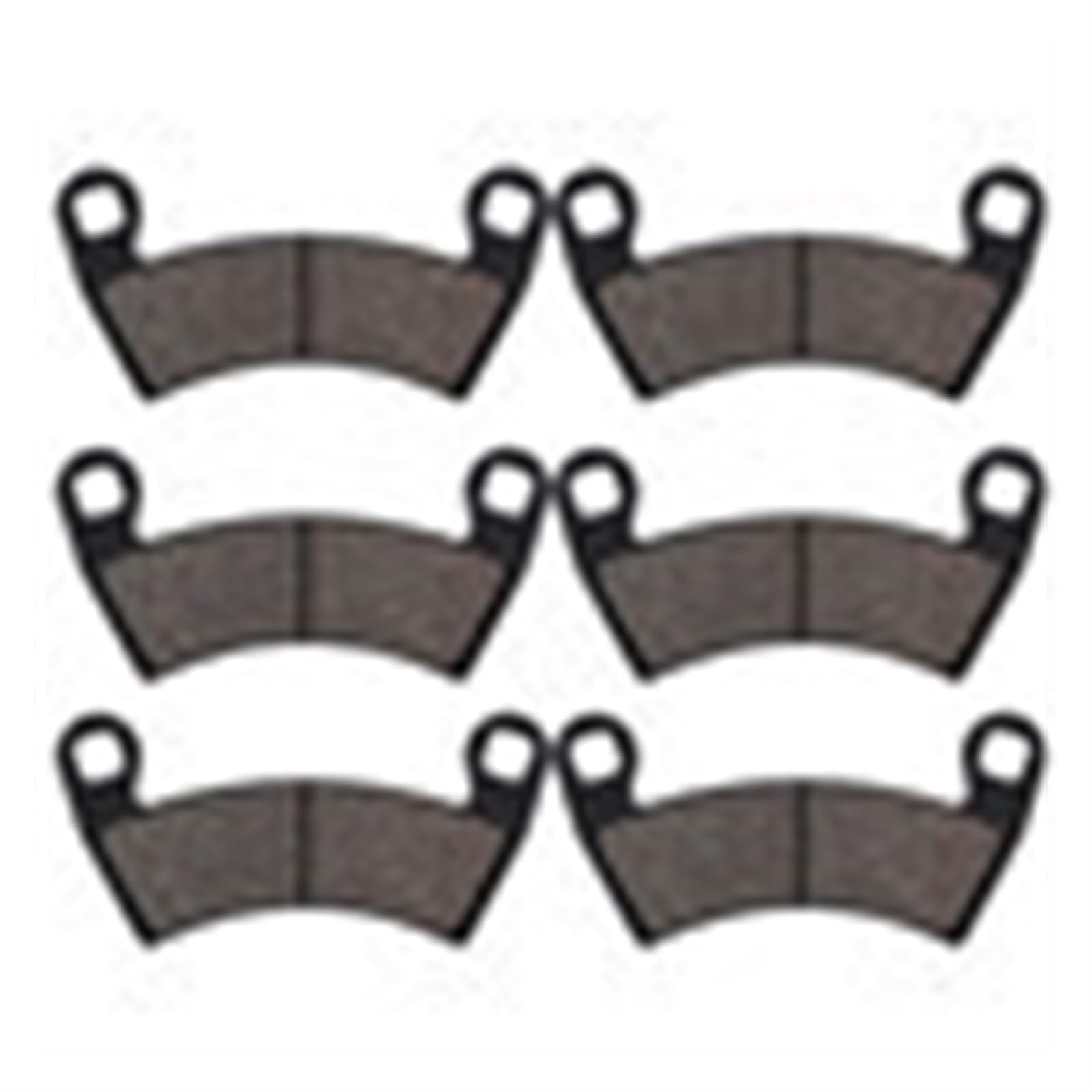 QRMZJF Motorrad-Bremsbeläge vorne und hinten, for Polaris, RZR 1000 RZR1000 XP 2014 Motorcycle Brake Pads(3 Pairs 452) von QRMZJF