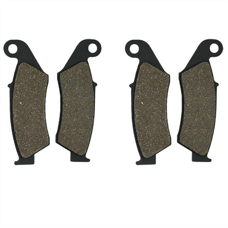 QRMZJF Motorrad-Bremsbeläge vorne und hinten, for TRX450 TRX 450 TRX450R TRX450ER 2004 2005 2006 2007 2008 2009 2010-2014 Motorcycle Brake Pads(2 Pairs Front) von QRMZJF