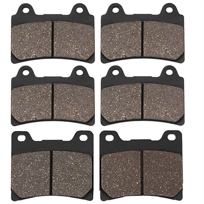 QRMZJF Motorrad-Bremsbeläge vorne und hinten, for Yamaha, FZR 750, for Genesis, 1987 1988 TDM850 TDM 850 1992 1993 Motorcycle Brake Pads(Front and Rear) von QRMZJF