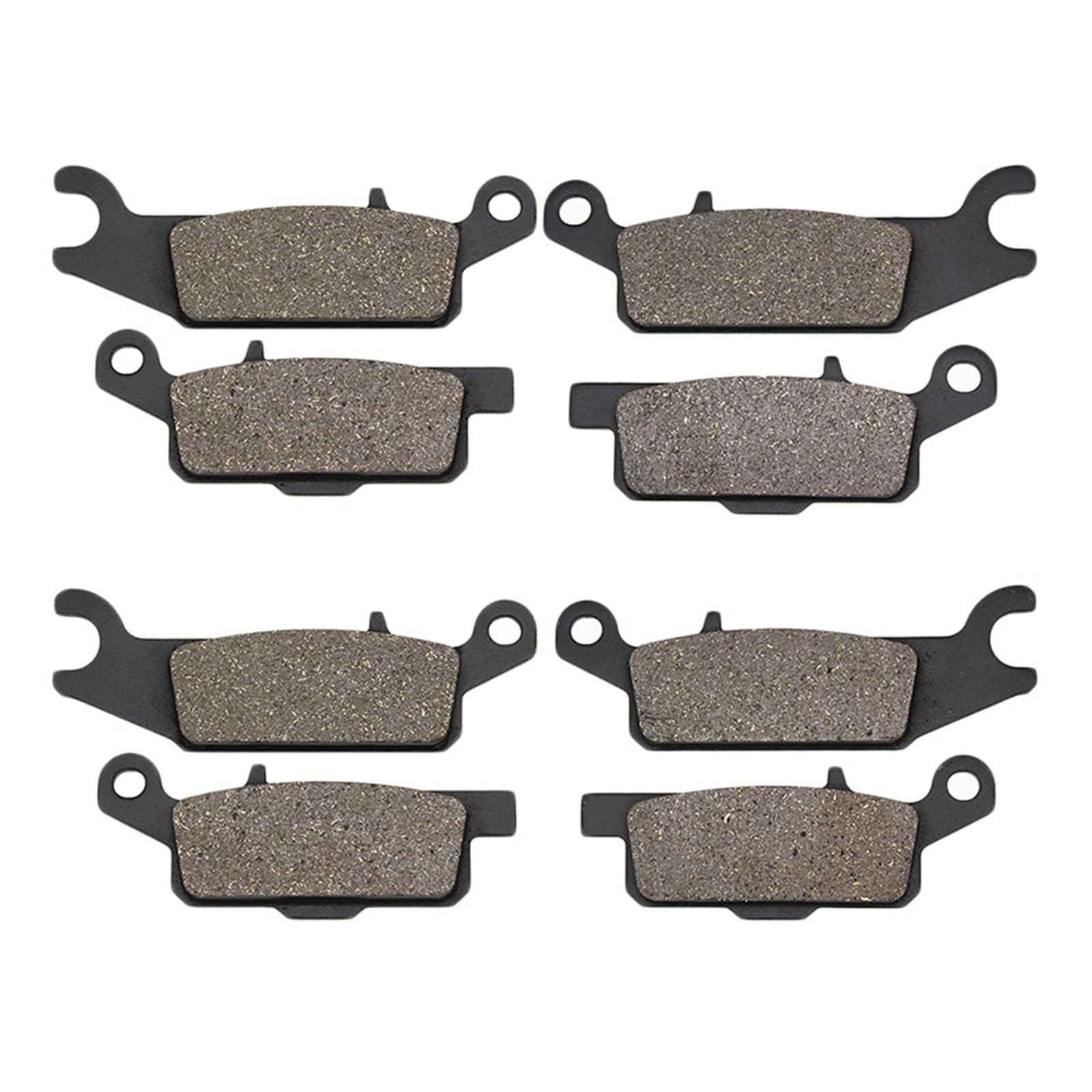 QRMZJF Motorrad-Bremsbeläge vorne und hinten, for Yamaha, YFM550 YFM 550 Grizzly 2009-2014 YFM700 YFM 700 Grizzly 2007-2015 Motorcycle Brake Pads(Front and Rear) von QRMZJF