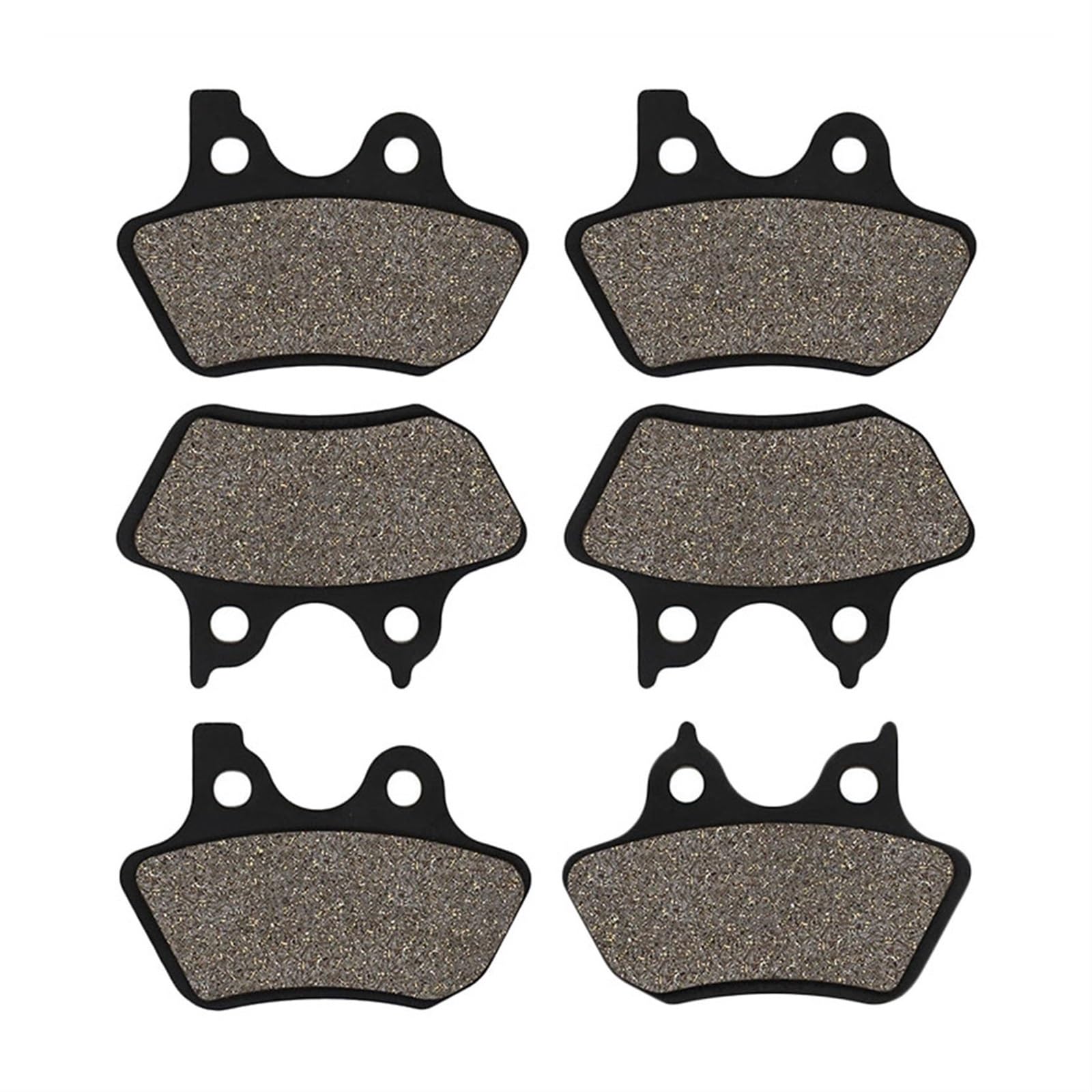 QRMZJF Motorrad Vorne Hinten Bremsbelag, for Harley Touring Electra Road King Street Glide FLHR FLHT FLHX FLHTCU V-Rod VRSCA VRSCB Motorcycle Brake Pads(3 Pairs) von QRMZJF