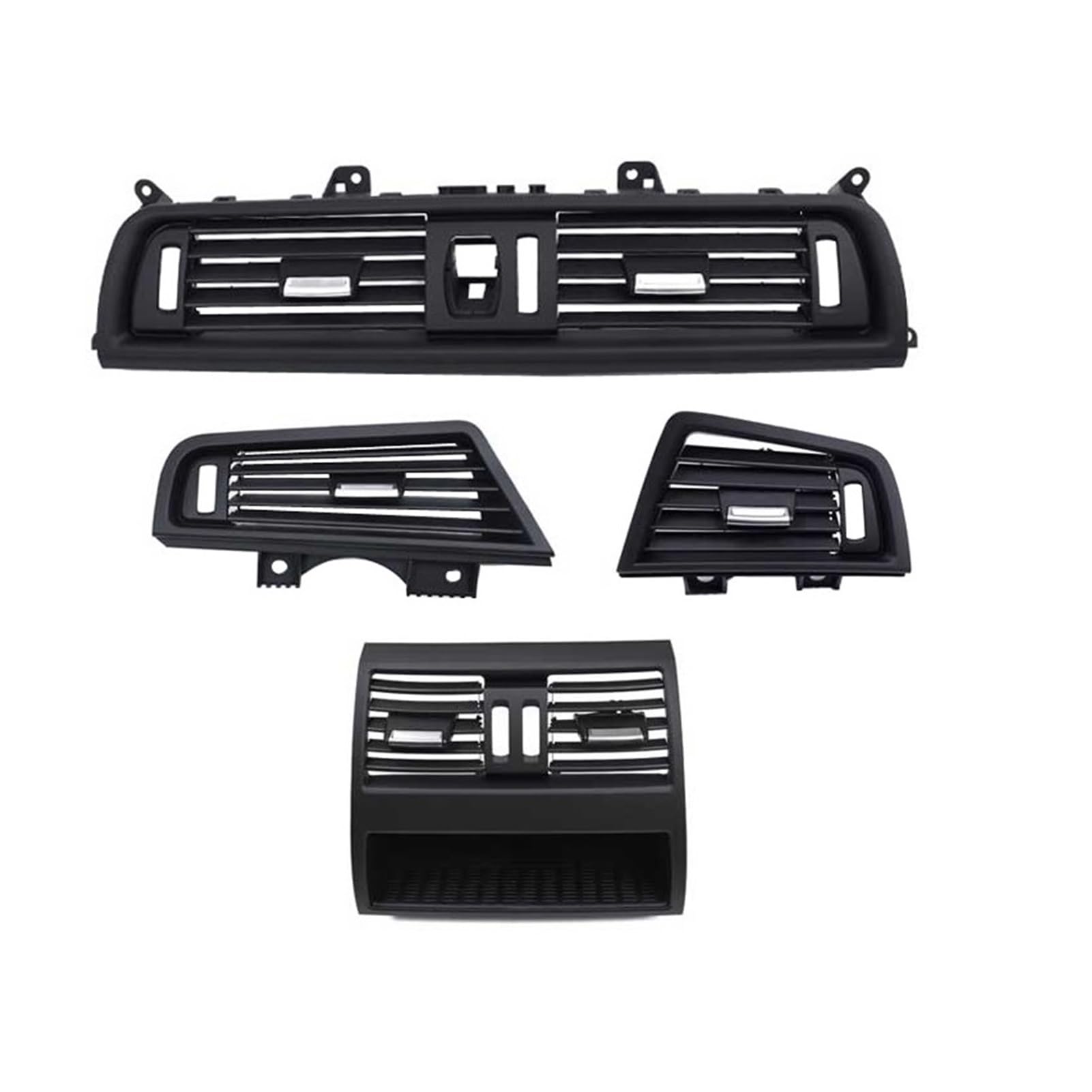 QRMZJF RHD Rechtslenker-Fahrer-Klimaanlage, AC-Entlüftungsgitter-Abdeckungsset, for, 5er-Serie F10 F11 F18 1520i 523i 525i 528i 535i Auto-Klimaanlagen-Entlüftungsgitter(RHD 4PCS No Hole) von QRMZJF