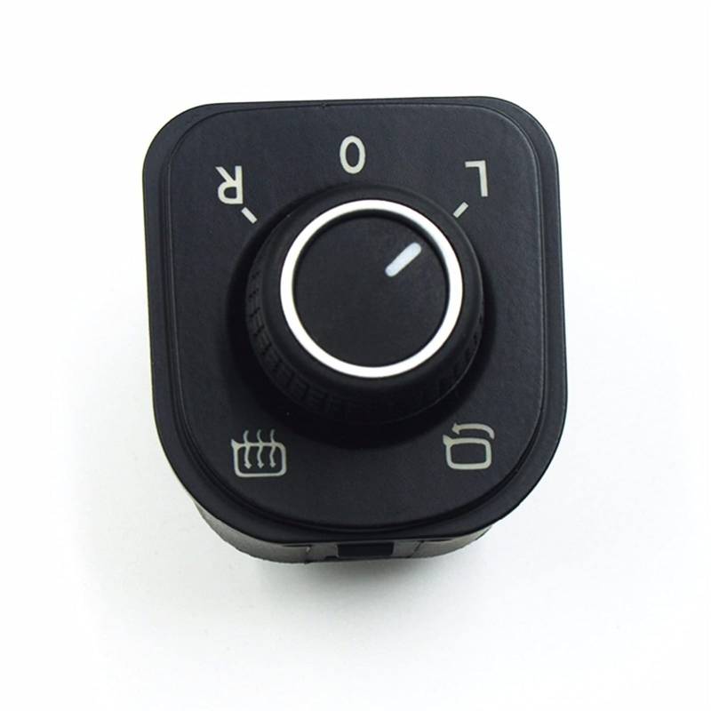 QRMZJF Seite Spiegel Einstellen Schalter Control Knob VWG Olf for J Etta G TI MK5 MK6 Für, for Passat B6 3C, for Tiguan Kaninchen 5ND959565B 1K 0 959 565 K Spiegelsteuerschalter von QRMZJF