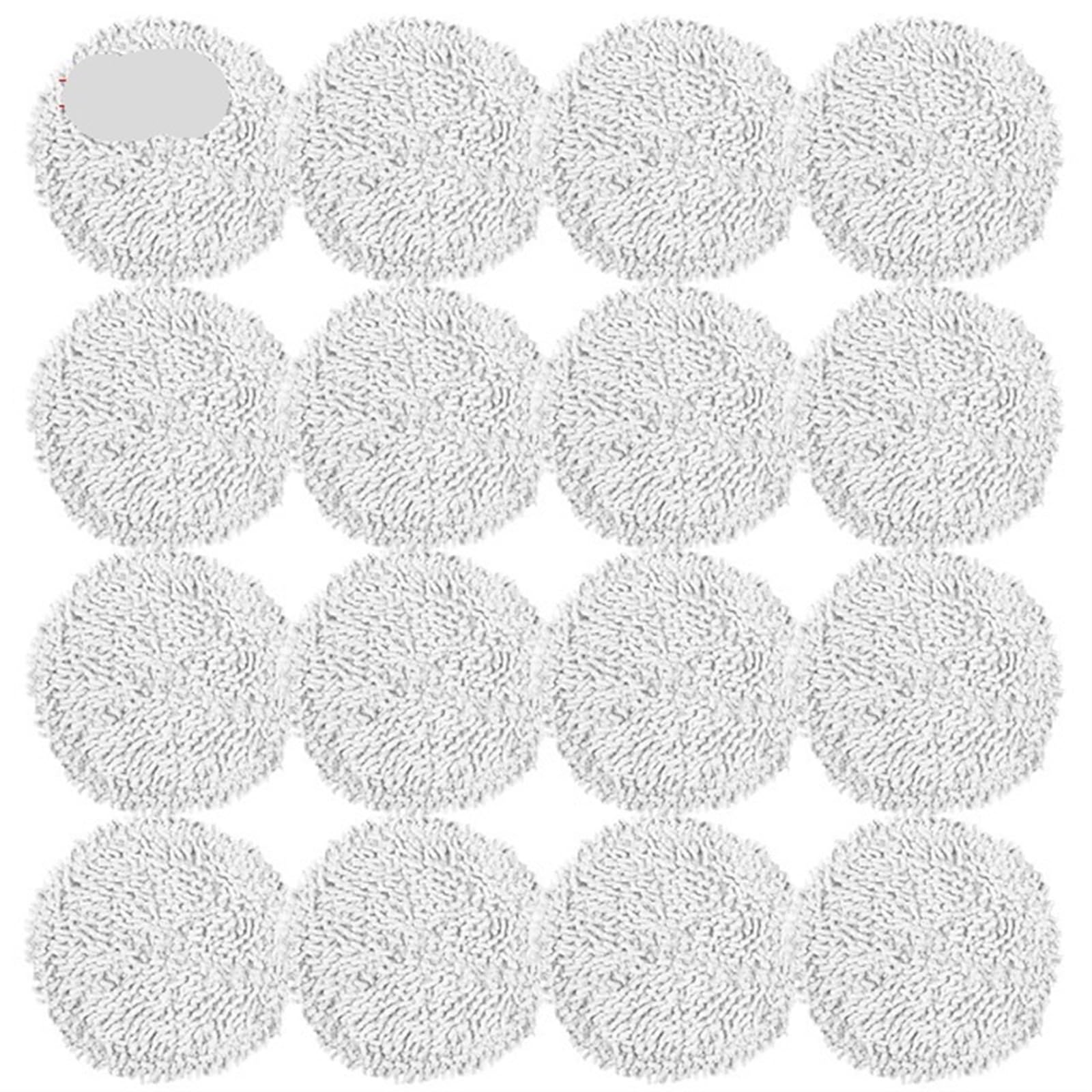 QRMZJF for Xiaomi, for Mijia Pro STYTJ06ZHM Selbstreinigender Roboter Ersatz-Mopp-Pad-Teile Abnehmbarer waschbarer Lappentuchhalter Zubehör Staubsauger-Wischtuch(Mop-16pcs) von QRMZJF