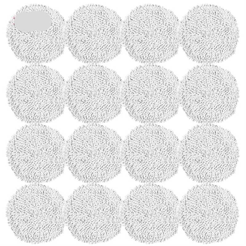 QRMZJF for Xiaomi, for Mijia Pro STYTJ06ZHM Selbstreinigender Roboter Ersatz-Mopp-Pad-Teile Abnehmbarer waschbarer Lappentuchhalter Zubehör Staubsauger-Wischtuch(Mop-16pcs) von QRMZJF