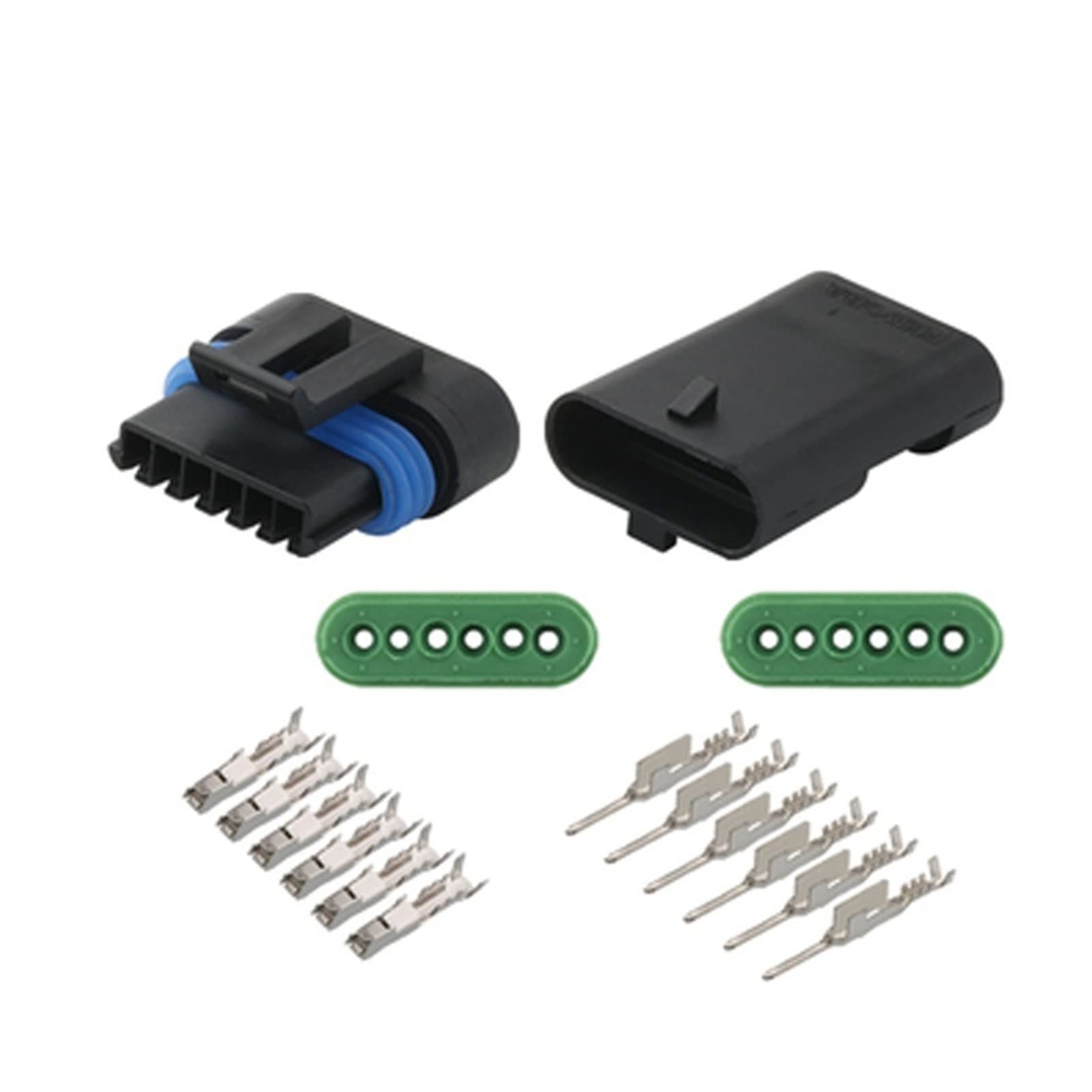 1/5/10/20/50/Sets 6 Pin Automotive Wasserdichten Stecker Männlich Weiblich Elektronische Gaspedal Stecker anschlüsse 12066317(6p Male Female,10 Sets_6P) von QSBVSO