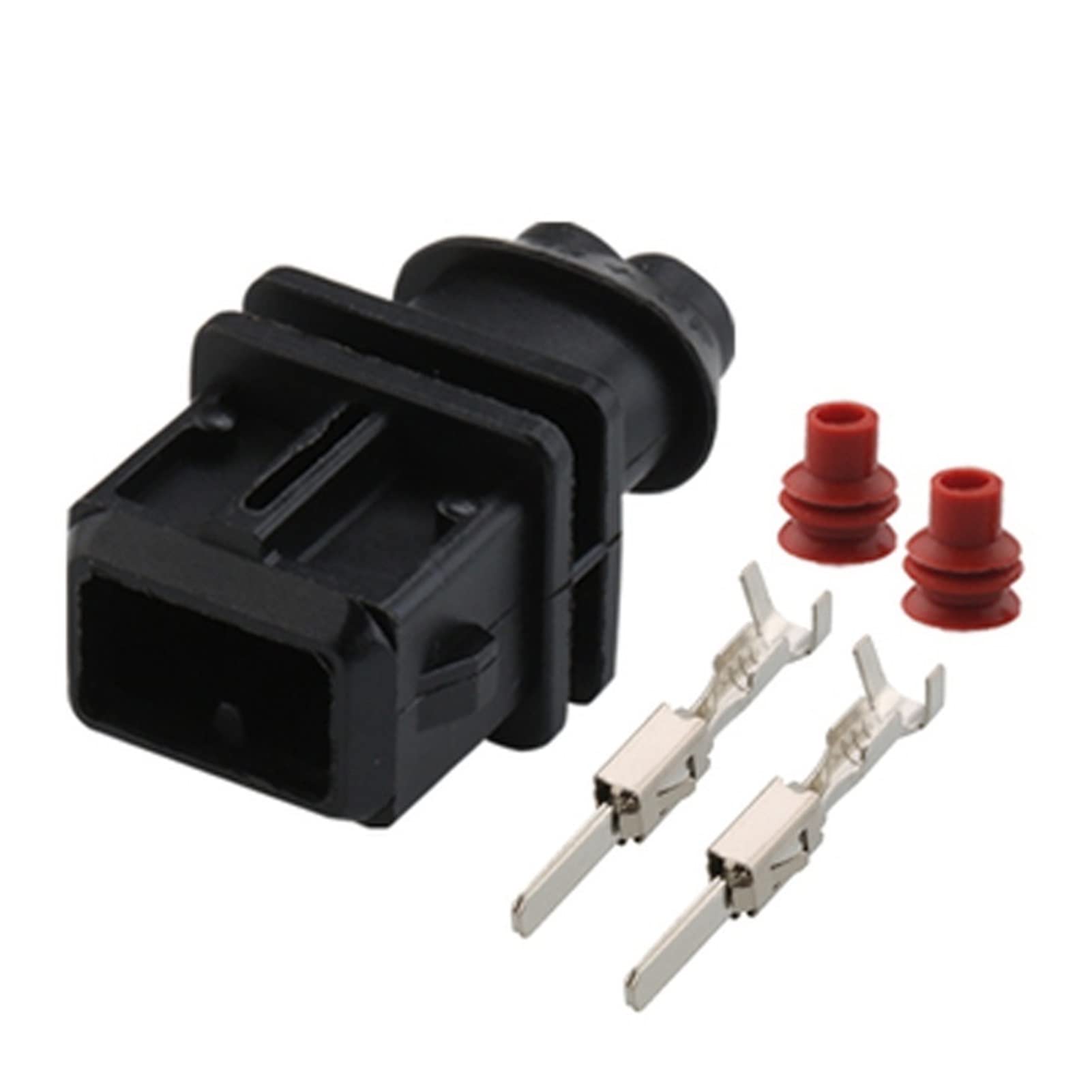 1/5/10/20/50 / sätze 2 Stift männlich weiblich Ev1. Kraftstoffinjektordüse wasserdichter Stecker-Steckdosengehäuse Compatible with VAG 829441-1 037906240.(2p Male,20 Sets_2P) von QSBVSO