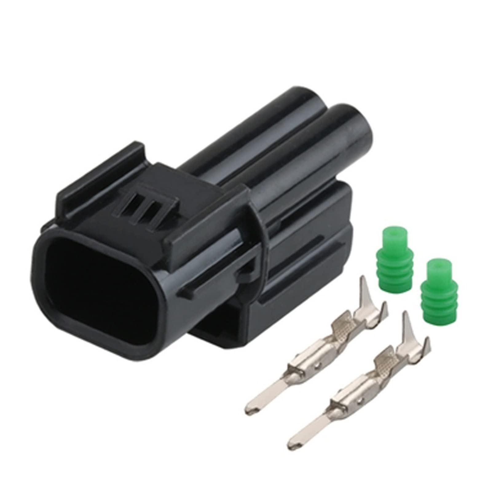 1/5/10/20/50 Sätze 2 Pin 1,5 mm 6189-7408 Auto Balck wasserdichte Auto-Anschluss Compatible with Civic Accord-Lautsprecher-Plug-Sensor L Scheinwerfer(2p Male,50 Sets_2P) von QSBVSO