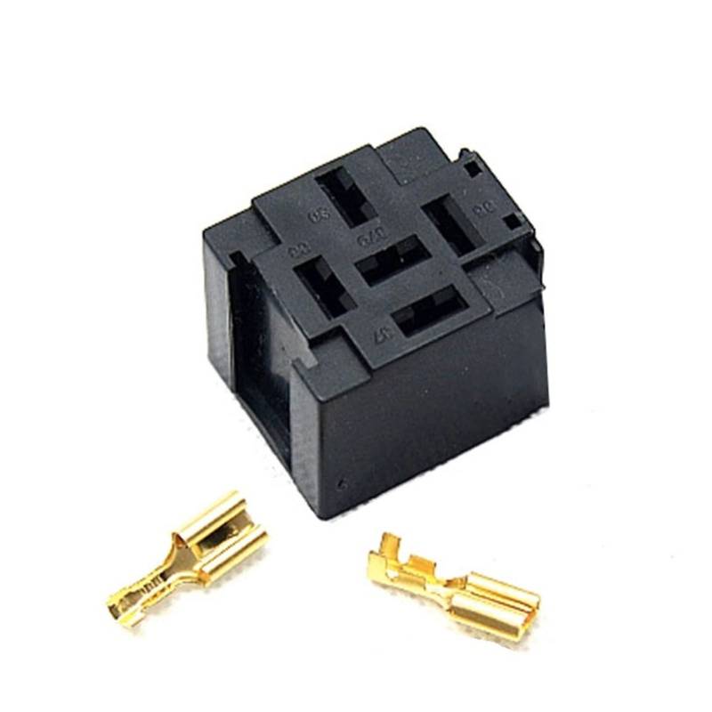 1/5/10/20 / Sätze 5 Pin Automotive Stecker Relais Halterung Hornrelais Flammschutzmittel, Hochtemperaturbeständigkeit 4 0A DJ7059-6.3-21.(10 Sets_5P) von QSBVSO